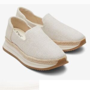 TOMS Women's Tan Espadrille Slip-Ons